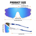 MARIDA Kids UV400 Baseball Sunglasses Sports Cycling White-Blue by Deal US