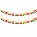 Corabsar 2Pcs Back to School Bus Banner Pre-Strung Paper Classroom Decor by Deal US