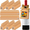 Mototo 100 PCS Kraft Paper Wine Bottle Boxes with Window Hanger Foldable Kraft by Deal US