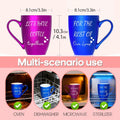 GMUGS Ceramic Coffee Mugs Set 11oz Purple Blue Wedding Bride Groom Gift by Deal US