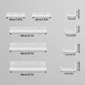 Lyeasw 16in White Floating Wall Shelves Set of 5 with Lip for Kitchen Bath by Deal US