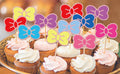 Hokinaa Kawaii Bow Cupcake Toppers 24 Pcs Cute Kitten Multi Colors by Deal US