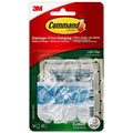 Command Outdoor Light Clips Clear 16 Clips 20 Adhesive Strips by Deal US