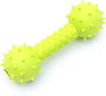 Generic Dog Chew Toy Dumbbell Durable Natural Rubber Lime Green by Deal US