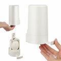 WSLFOKIDA Soap Dispenser with Built-in Blade Wall-Mountable Adjustable White by Deal US