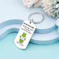 Davrock Silver Frog Keychain Funny Gift for Men Adult Animal Theme by Deal US