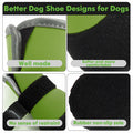 DOGOYS Dog Shoes Non-Slip Waterproof Boots Green 4Pcs Size Medium by Deal US