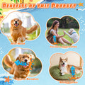 Qonline Squid Shaped Squeaky Dog Toy TPR Material Orange Interactive Play by Deal US