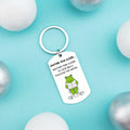 Davrock Silver Frog Keychain Funny Gift for Men Adult Animal Theme by Deal US