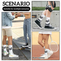 Cyntan Graduation Socks Unisex Classic Cotton White One Size by Deal US