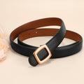 WOWOGO Women Reversible Waist Belt Black/Brown Gold Square Buckle Size 41"-45" by Deal US