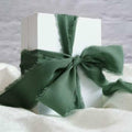SIMISI RIBBON Christmas Chiffon Silk Ribbon 1.5'' 5 Yards x4 Rolls Green Red by Deal US