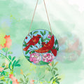 Gosknor Cardinal Light Catcher Acrylic Stained Glass Window Hanging 5.9x5.9in by Deal US