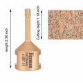 JIECHENG Diamond Core Drill Bit 1/4 inch Gold Hole Saw 6mm for Granite by Deal US