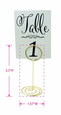 Generic Table Number Holders Metal 845mm Gold by Deal US