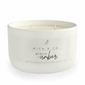 Wick'd Co. Birch + Amber Scented Soy Candle 12oz Natural Cotton Wick by Deal US