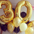 KALOR 40 Inch Gold Number 8 Mylar Foil Balloon Birthday Party Decoration by Deal US