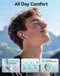 HUIFU Wireless Bluetooth Earbuds 40H Playtime IPX7 Waterproof Mint by Deal US