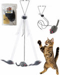 Paws Power Hanging Door Cat Mouse Toy Interactive Indoor Play Exercise by Deal US