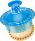 HiYZ Sandwich Cutter and Sealer Crustless Sandwich Maker Translucent Blue by Deal US