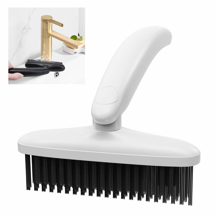 TQRR 360° Rotating Hard Bristle Cleaning Brush White 1 Count by Deal US