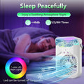 iFTY Portable AC Unit w/Remote 1.5L Tank 3 Speeds 7 Night Light White by Deal US
