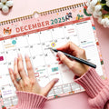 EYROZILL 2025 Wall Calendar Planner Hanging Spiral Bound Magnetic Pet 15x12 by Deal US