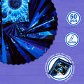 Ctosree 50 Pcs Blue Neon Wall Collage Kit 4x6 Inches Indie Room Decor by Deal US