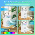 iFTY Portable AC Unit w/Remote 1.5L Tank 3 Speeds 7 Night Light White by Deal US