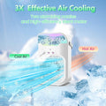 iFTY Portable AC Unit w/Remote 1.5L Tank 3 Speeds 7 Night Light White by Deal US
