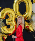 KALOR 40 Inch Gold Number 8 Mylar Foil Balloon Birthday Party Decoration by Deal US