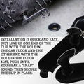 Tobenbone Car Floor Mat Clips Fixing Hooks Clamp Carpet Fasteners Black by Deal US