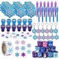 U-PTYTM Snowflake Birthday Party Favors Set Kids Girl Winter 12pcs Purple Blue by Deal US