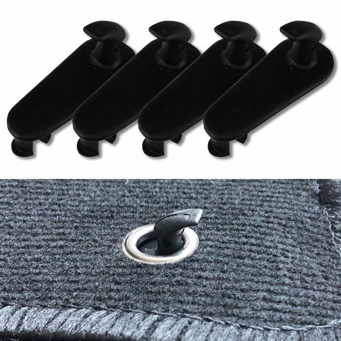 Tobenbone Car Floor Mat Clips Fixing Hooks Clamp Carpet Fasteners Black by Deal US