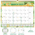 EYROZILL 2025 Wall Calendar Planner Hanging Spiral Bound Magnetic Pet 15x12 by Deal US