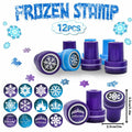 U-PTYTM Snowflake Birthday Party Favors Set Kids Girl Winter 12pcs Purple Blue by Deal US