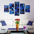 Ctosree 50 Pcs Blue Neon Wall Collage Kit 4x6 Inches Indie Room Decor by Deal US