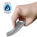 S&T INC. Heavy Duty Rubber Door Stopper Grey 4.8x2.2x1.3in 4 Pack by Deal US