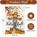 Artscope Fall Maple Leaves Scarecrow Pumpkin Garden Flag 12x18 Inch Polyester by Deal US