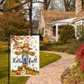 Artscope Fall Maple Leaves Scarecrow Pumpkin Garden Flag 12x18 Inch Polyester by Deal US