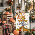 Artscope Fall Maple Leaves Scarecrow Pumpkin Garden Flag 12x18 Inch Polyester by Deal US