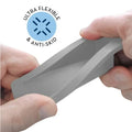 S&T INC. Heavy Duty Rubber Door Stopper Grey 4.8x2.2x1.3in 4 Pack by Deal US