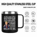 [Like New] Aletege Great Father-In-Law Mug Stainless Steel 12 OZ Black by Deal US