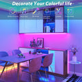 GANZQH Smart RGB USB Strip Lights 15.10FT Multicolor Music Theme by Deal US