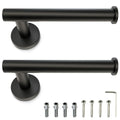 SAYONEYES Matte Black SUS304 Stainless Steel Toilet Paper Holder 2 Pack by Deal US