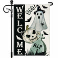 Artscope Halloween Ghost Pumpkin Tombstone Garden Flag 12x18 Inch by Deal US