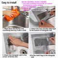 HiBD Kitchen Sink Triangle Tri-Holder Strainer Gray Rack 100PCS Mesh Bags by Deal US