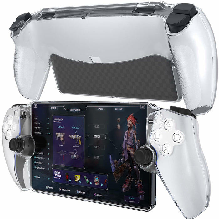 [Like New] HEYSTOP PS5 Controller Case Clear Grip Cover w/ Screen Protector & Caps by Deal US