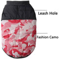 Vecomfy Warm Dog Coat Small Waterproof Fleece Lined Puppy Jacket Pink Camo by Deal US