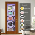 ANZORG Hanging Closet Organizer Kids Weekly Clothes Storage Purple by Deal US